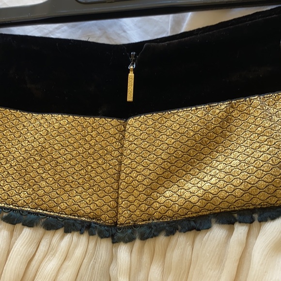 Roberto Cavalli white chiffon mini skirt. - Picture 7 of 9